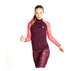Odlo Zeroweight Warm Hybrid Jacket Femme Rose -Tenue Active main 322659 206731 3 9c80