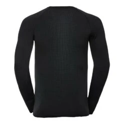 Odlo Performance Warm Eco Base Layer Top Crew Neck Long Sleeve Homme Noir -Tenue Active main 322689 206747 3 2028