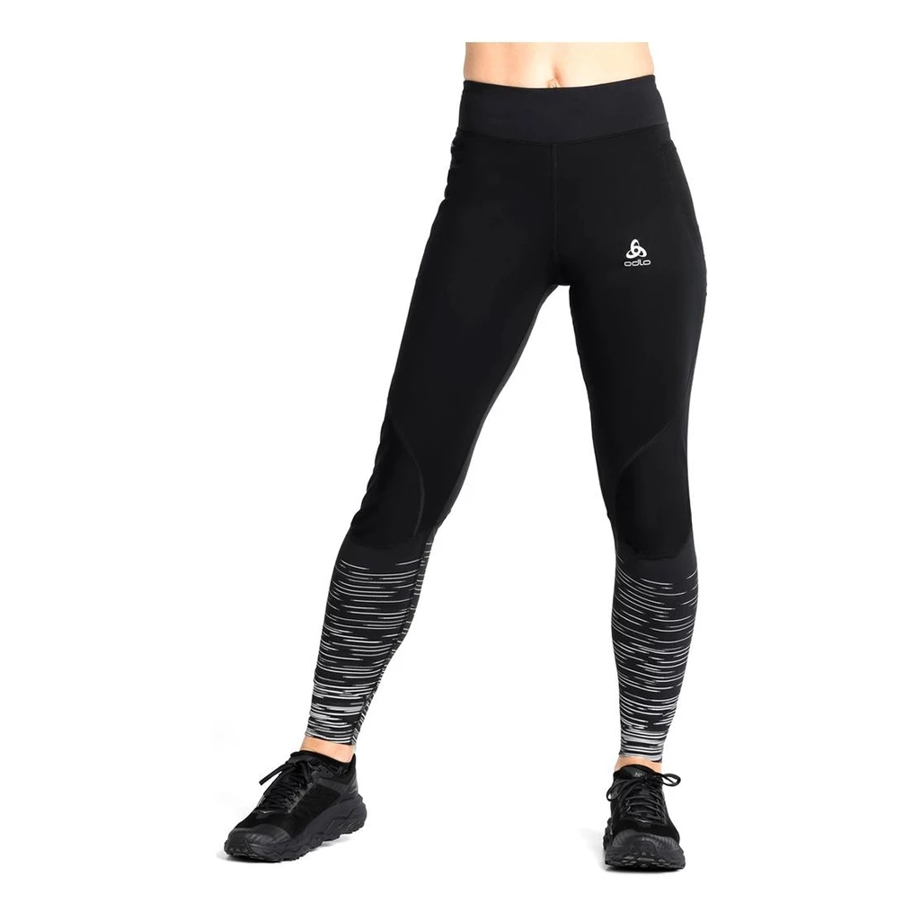 Odlo Zeroweight Warm Reflective Tights Femme Noir 1 Odlo Zeroweight Warm Reflective Tights Femme Noir