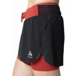 Odlo Jupe X-Alp Femme Rouge -Tenue Active main 323361 60280 Model Detail Crop 1 0448