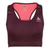 Odlo Essential Print Bralette Femme Bordeaux