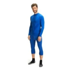 Falke Warm Longleeved Shirt Turtleneck Homme Bleu -Tenue Active main 329793 212015 4 99a7