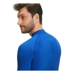 Falke Warm Longleeved Shirt Turtleneck Homme Bleu -Tenue Active main 329793 212016 5 8347