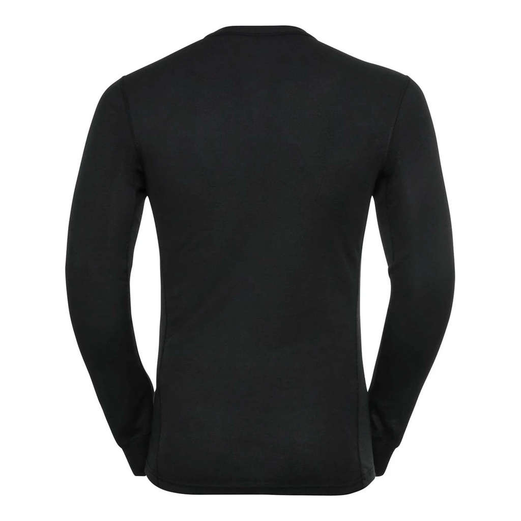 Odlo Base Layer Top Crew Neck Long Sleeve Active Warm Eco Homme Noir 2 Odlo Base Layer Top Crew Neck Long Sleeve Active Warm Eco Homme Noir – Image 2