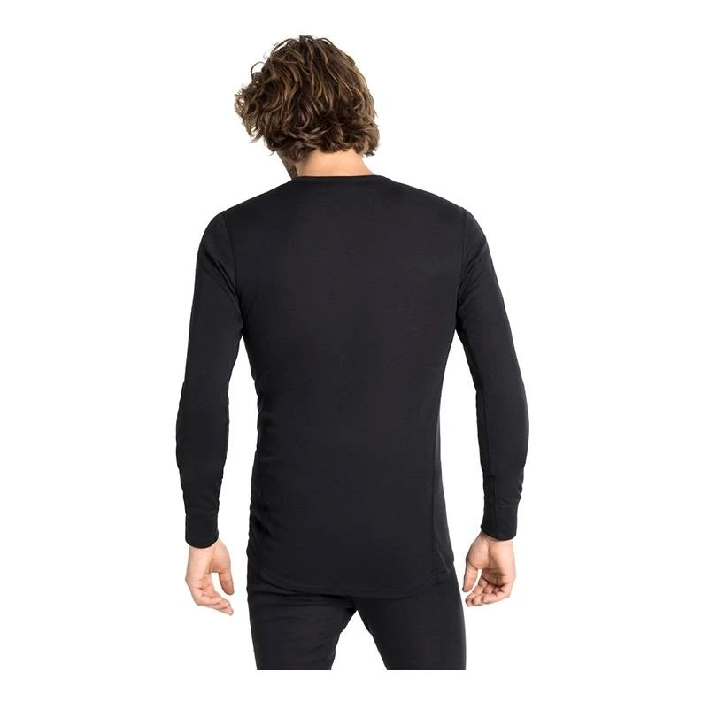 Odlo Base Layer Top Crew Neck Long Sleeve Active Warm Eco Homme Noir 3 Odlo Base Layer Top Crew Neck Long Sleeve Active Warm Eco Homme Noir – Image 3