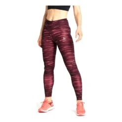 Odlo Zeroweight Print Reflective Tights Femme Noir -Tenue Active main 330203 212160 4 f070