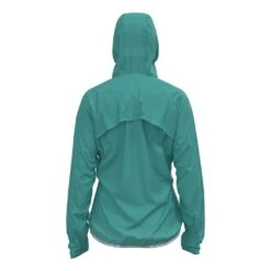 Odlo Zeroweight Dual Dry Water Resist Jacket Femme Bleu -Tenue Active main 339679 219341 6 da11
