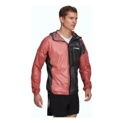 Adidas Agravic Rain Jacket Homme Rouge -Tenue Active main 346097 225847 4 352f