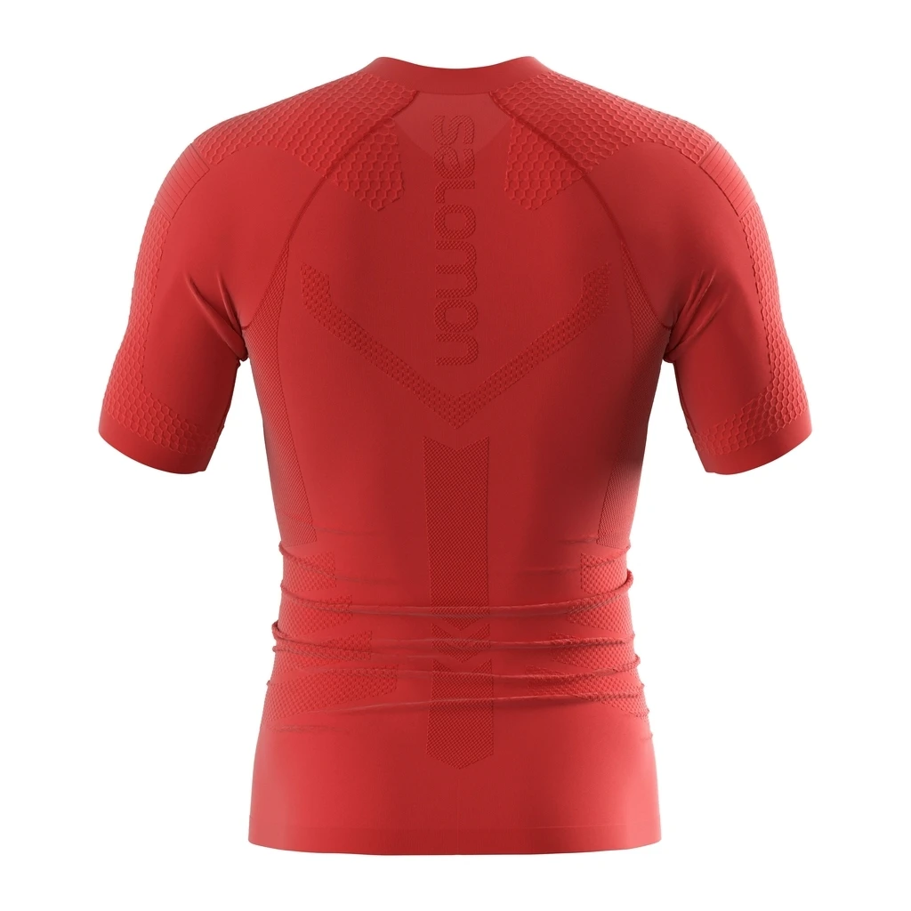 Salomon T-Shirt Exo Motion Tee Homme Framboise 2 Salomon T-Shirt Exo Motion Tee Homme Framboise – Image 2