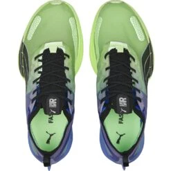 Puma Fast-R Nitro Elite Elektrocharged Homme Bleu Et Vert -Tenue Active main 377320 01 sv04 e701