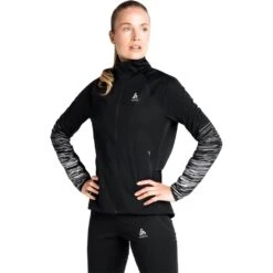 Odlo Jacket Zeroweight Pro Warm Reflect Femme Noir -Tenue Active main 456338 a488