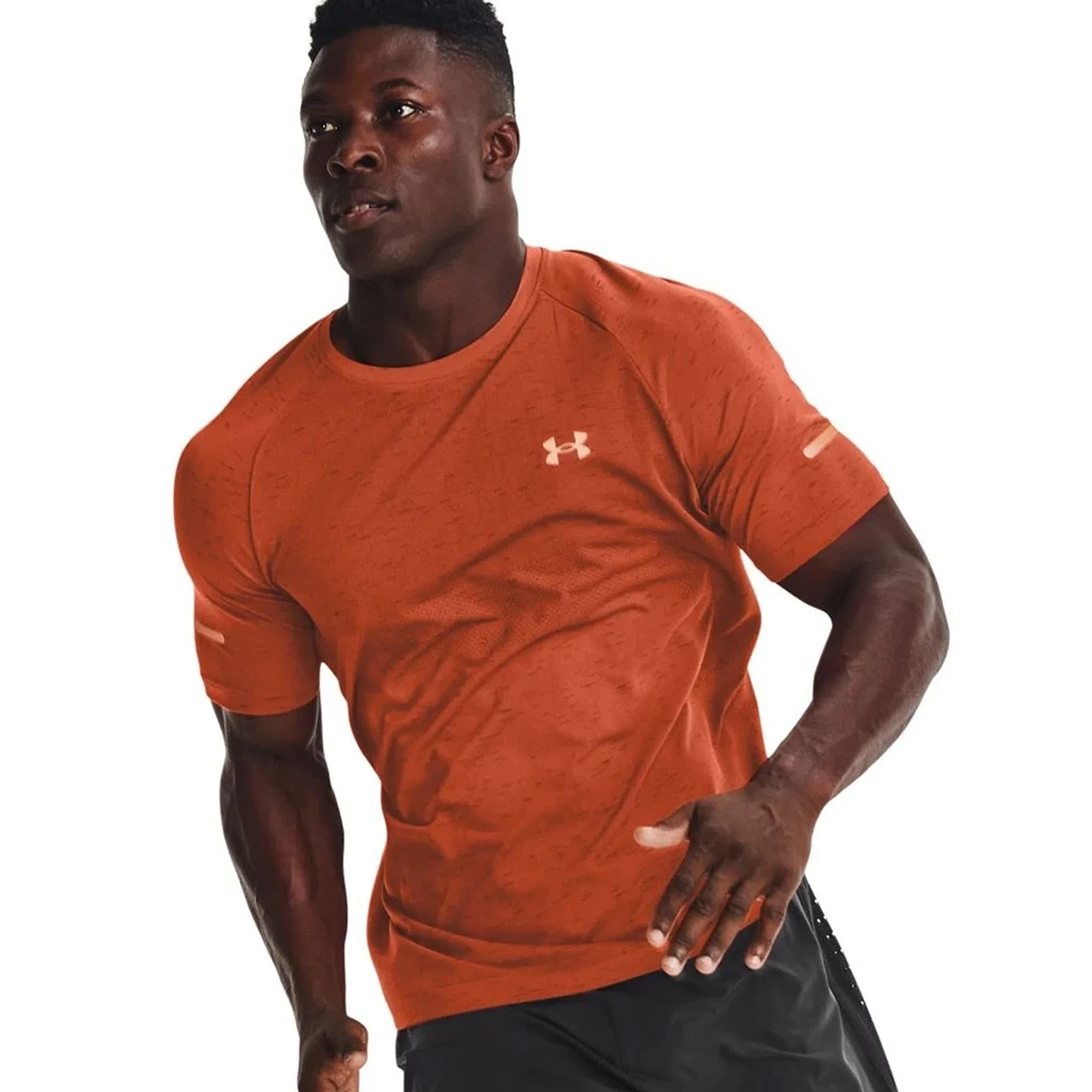Under Armour Seamless Run Short Sleeve Homme Orange 4 Under Armour Seamless Run Short Sleeve Homme Orange – Image 4