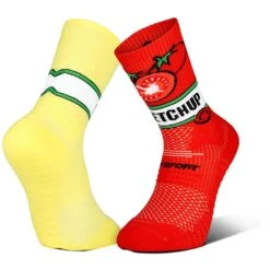 BV Sport Socquette Trail Collector ”Nutri” Ketchup-Mayo 36/38 Multicolore
