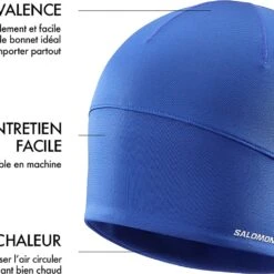 Salomon Active Beanie Bleu -Tenue Active main ACTIVEBEANIE FW22 LC1850800 FR 1000x1000 TECHPOSTER.jpg.high res 0c20