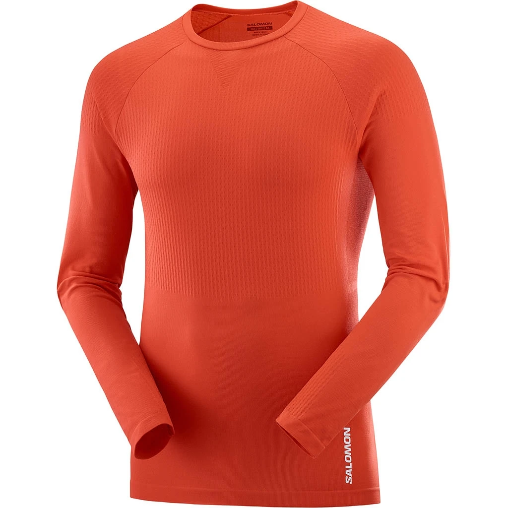 Salomon Sense Long Sleeve Tee Homme Rouge 1 Salomon Sense Long Sleeve Tee Homme Rouge