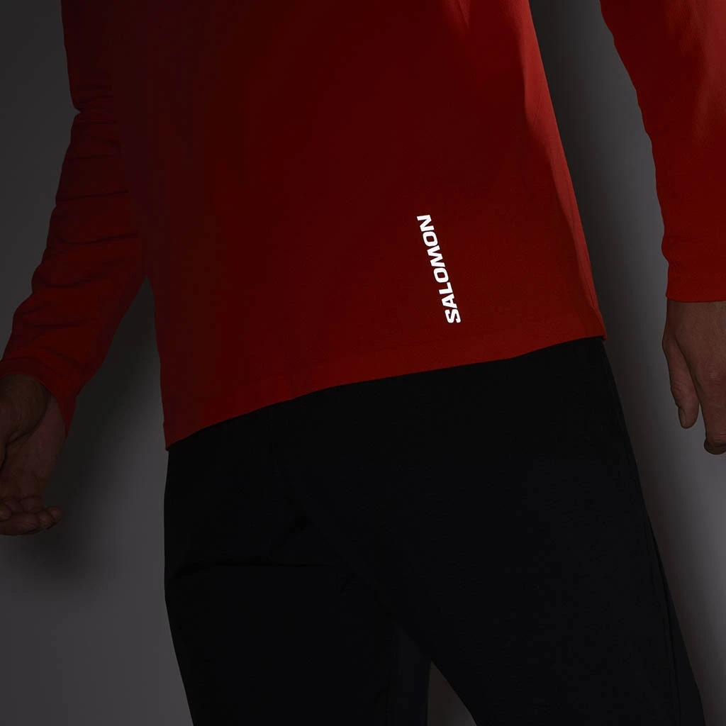 Salomon Sense Long Sleeve Tee Homme Rouge 7 Salomon Sense Long Sleeve Tee Homme Rouge – Image 7