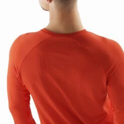 Salomon Sense Long Sleeve Tee Homme Rouge 14 Salomon Sense Long Sleeve Tee Homme Rouge -Tenue Active main LC1878200 5 MOD senselstee fieryred fabricdos m.png.high res 4855