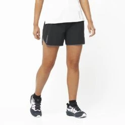 Salomon Sense Aero 5 Short Femme -Tenue Active main LC1891500 0 MOD senseaero5short deepblack run w d8c5