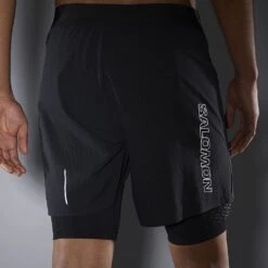 Salomon Exo Motion Twinskin Short Homme 13 Salomon Exo Motion Twinskin Short Homme -Tenue Active main LC1956800 5 MOD exomotiontwshort deepblack reflectivedetails m 2f1b