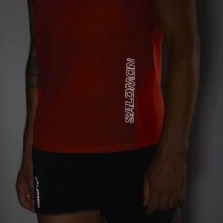 Salomon Sense Aero Homme Rouge -Tenue Active main LC2033300 5 MOD senseaerotrailtank fieryredbikingred reflective m 8415