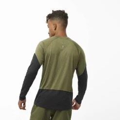 Salomon Cross Run Homme -Tenue Active main LC2033700 1 MOD crossrunlstee grapeleafdeepblack run m 0132