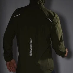 Salomon Bonatti Trail Homme Kaki -Tenue Active main LC2043300 10 MOD bonattitrailjkt forestnight reflectivefront m f993