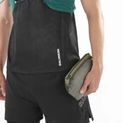 Salomon Bonatti Trail Homme Kaki -Tenue Active main LC2043300 6 MOD bonattitrailjkt forestnight compactable m dd91