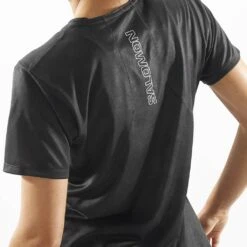 Salomon Sense Aero Femme Noir -Tenue Active main LC2045500 5 MOD senseaerosstee periscopedeepblack fabric w 56c4