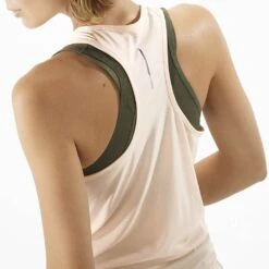 Salomon Cross Run Femme Beige 7 Salomon Cross Run Femme Beige -Tenue Active main LC2047100 4 MOD crossruntank creamtan constructiondos w 5589