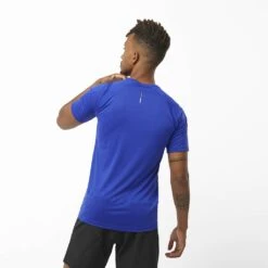 Salomon Cross Run Homme Bleu -Tenue Active main LC2050900 1 MOD crossrunsstee surftheweb run m 3658