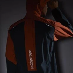 Salomon Bonatti Trail Homme Orange -Tenue Active main LC2135500 5 MOD bonattitrailjkt burntochrecarbon reflectiveback m ffe4