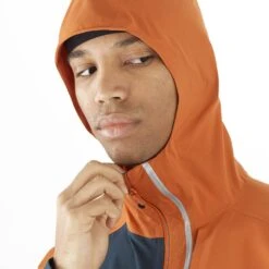 Salomon Bonatti Trail Homme Orange -Tenue Active main LC2135500 6 MOD bonattitrailjkt burntochrecarbon guetrecapuche m b932