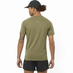 Salomon Cross Run Homme Kaki -Tenue Active main LC2138700 1 MOD crossrunsstee deeplichengreen run m 8e0c