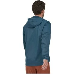 Patagonia Houdini Jacket Homme Bleu -Tenue Active main PATA02472 03 f4e7