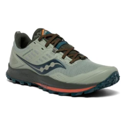 Saucony Peregrine 10 Homme Vert-de-gris -Tenue Active main S20556 25 d cb4a