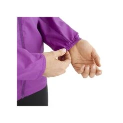 Salomon Bonatti Cross Full Zip Hoodie Femme Violet -Tenue Active main SALO07274 06 7295