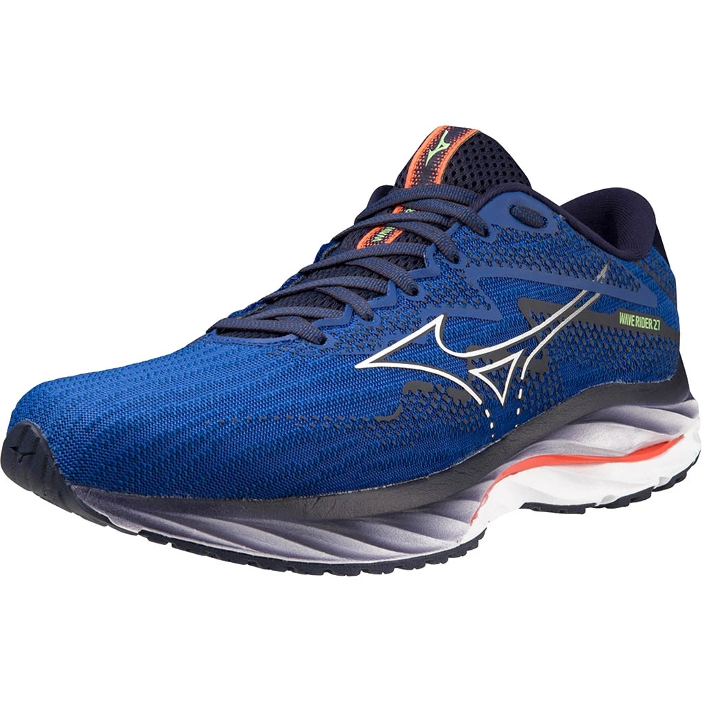 Mizuno Wave Rider 27 Homme Bleu Marine 2 Mizuno Wave Rider 27 Homme Bleu Marine – Image 2