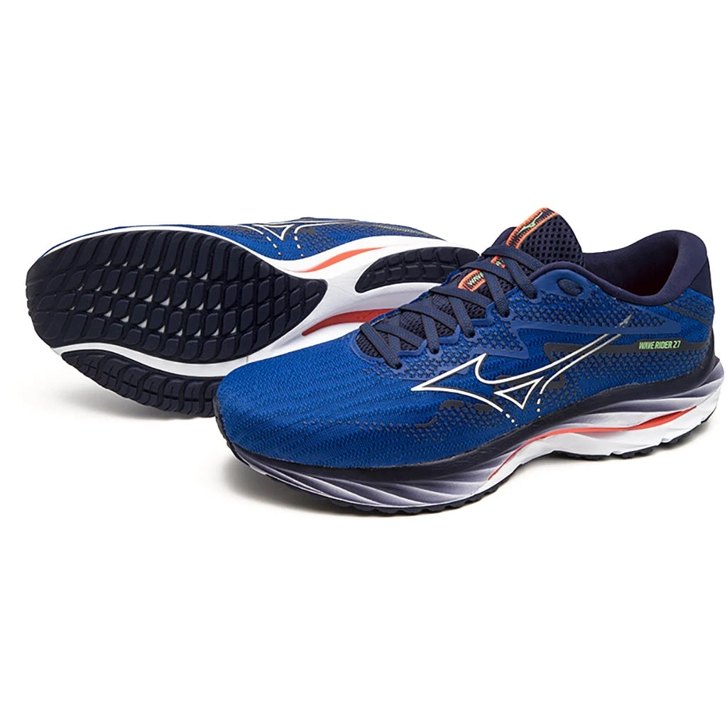 Mizuno Wave Rider 27 Homme Bleu Marine 3 Mizuno Wave Rider 27 Homme Bleu Marine – Image 3