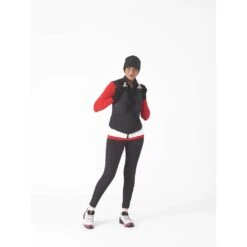 Salomon Sense Long Sleeve Tee Femme Rouge -Tenue Active main TRAIL RUNNING EDGE LEVEL W 8 .jpg.high res 7a92