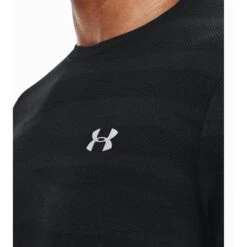 Under Armour Seamless Wave Short Sleeve Homme -Tenue Active main V5 1373726 001 COLLAR 33b8