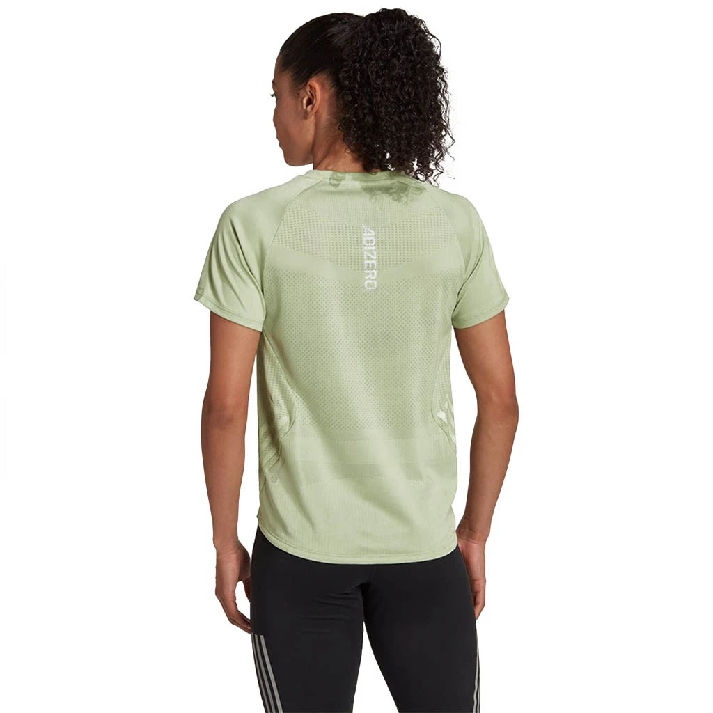 Adidas Adizero Tee Femme Vert – Image 3