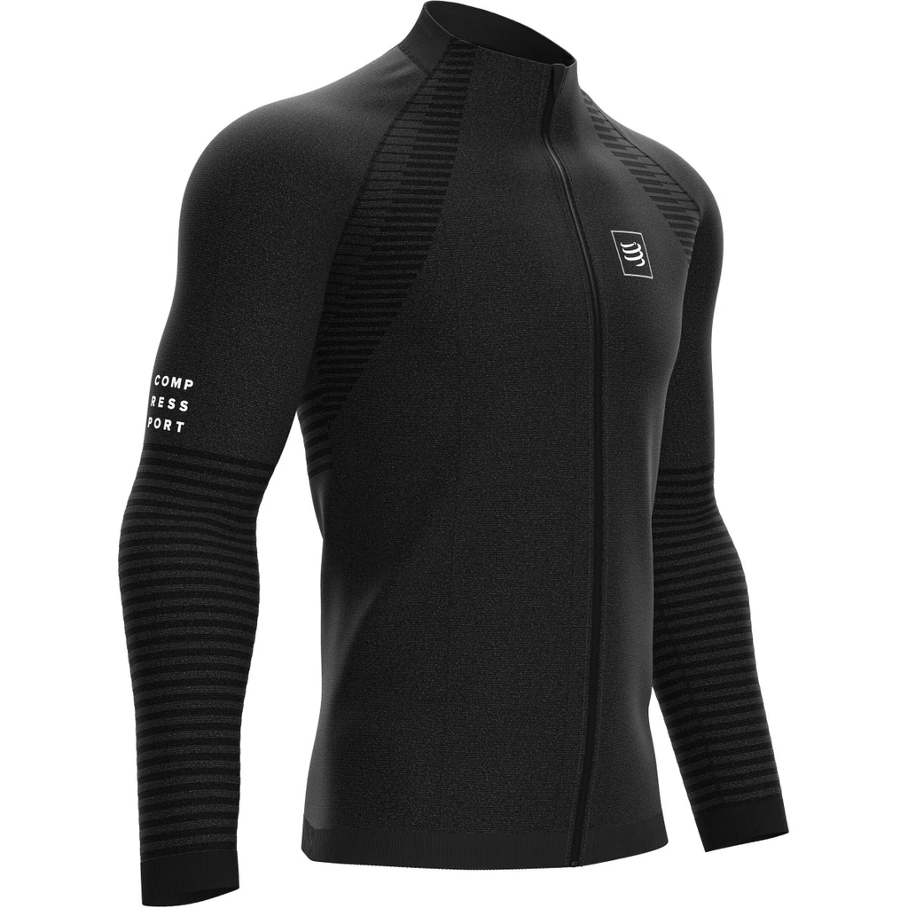Compressport Seamless Zip Sweatshirt Homme Noir
