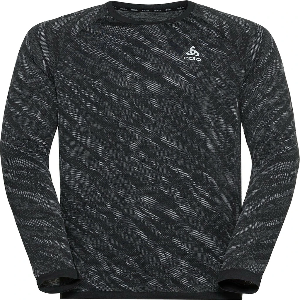 Odlo Base Layer Top Crew Neck Long Sleeve Blackcomb Light Eco Homme