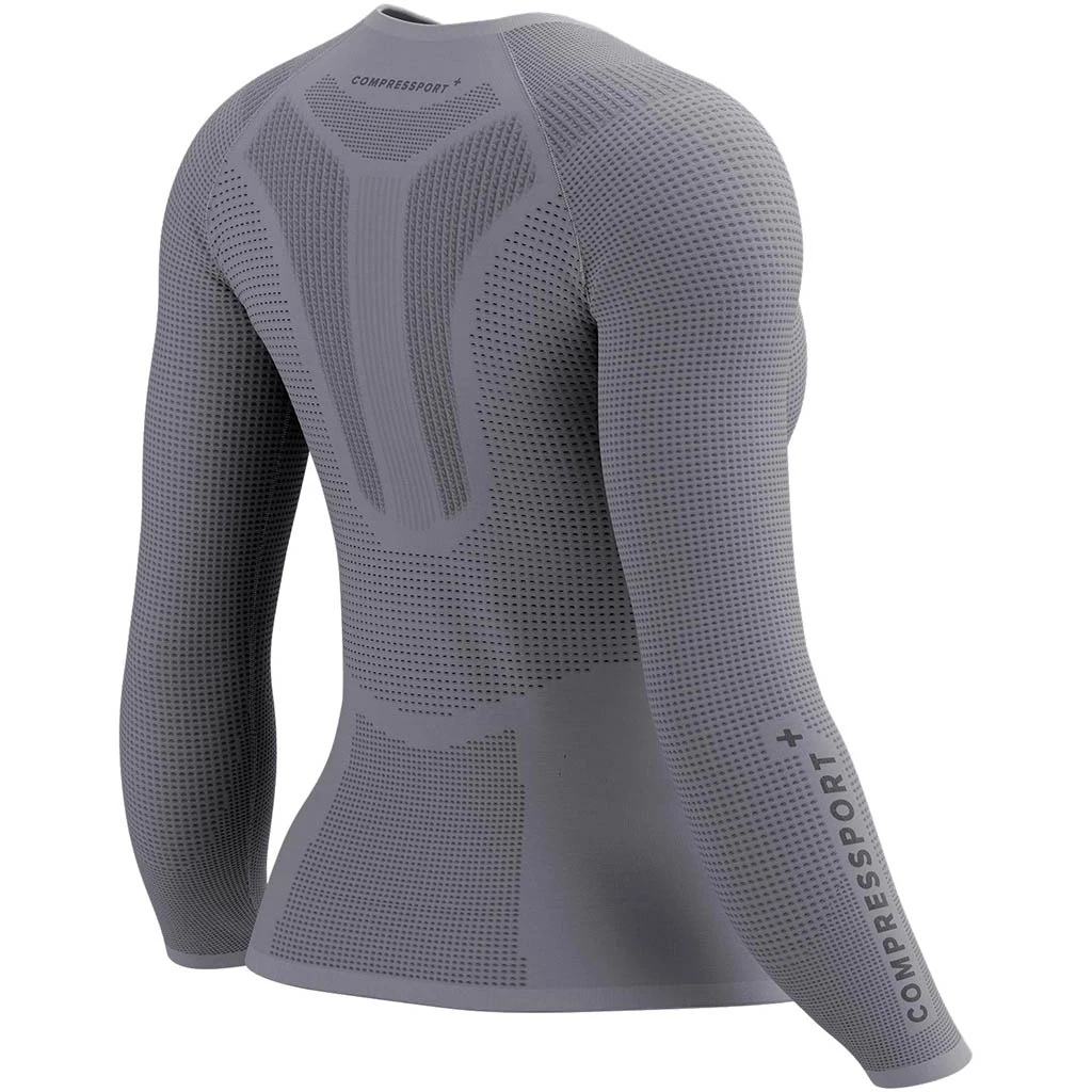 Compressport On/Off Base Layer Long Sleeve Top Femme Gris 2 Compressport On/Off Base Layer Long Sleeve Top Femme Gris – Image 2