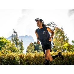 Compressport Performance Tank Homme Bleu Marine -Tenue Active main performance tankmandark blue 6 1a04