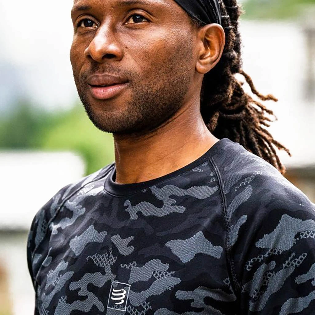 Compressport Training Short Sleeve Tshirt Camo Premium Homme 3 Compressport Training Short Sleeve Tshirt Camo Premium Homme – Image 3