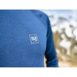 Compressport Training Tshirt Long Sleeve Homme Bleu -Tenue Active main training tshirt ls dark blue 2 1 8570