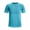 Under Armour Seamless Run Short Sleeve Homme Bleu